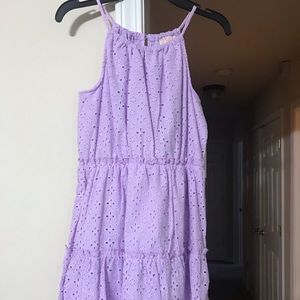 GB girls Lavender color flower dress size M